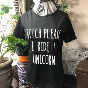 Black Printed Tshirt